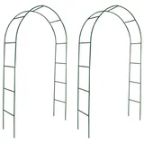 vidaXL 2x Garten Rosenbogen Torbogen Rankgitter Rosensäule