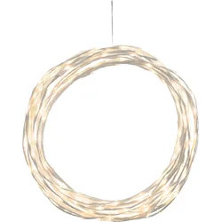 KONSTSMIDE LED-Lichterkette "Weihnachtsdeko aussen", weiß, Dioden 240 St., Kabellänge 5m x Gesamtlänge 8,5m, Lichterketten, variabel als Lichterkranz/Lichtergirlande, 240 warmweiße Dioden
