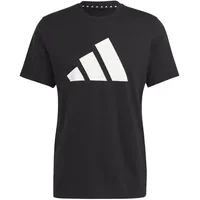 adidas Train Essentials Feelready Logo Training T-Shirt Black / White XL