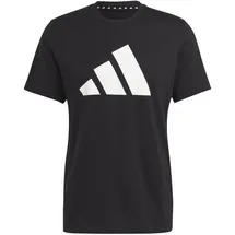 adidas Train Essentials Feelready Logo Training T-Shirt Black / White XL