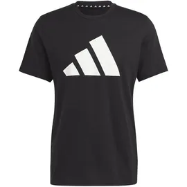 adidas Train Essentials Feelready Logo Training T-Shirt Black / White XL