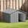 vidaXL Hundehütte 116,5 x 153 x 81,5 cm Stahl Grau