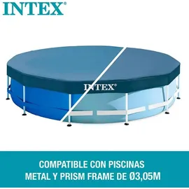 Intex Poolabdeckung blau Ø 305 cm