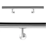 Wiltec Handlaufset 80 cm Edelstahl
