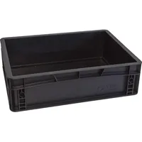 WeTec Lagerbehälter mit Unterfassgriff, ESD, 800 x 600 x 220 mm