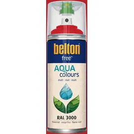 BELTON Wasserlack RAL 3000 feuerrot matt 400 ml