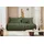 kaiser möbel - Sofa mit Schlaffunktion und Bettkasten, Schlafsofa mit Bettzeugbehälter, Wohnlandschaft, Klappsofa, Relaxsofa, Polstersofa, Zierkissen, Bequemes Couch für Wohnzimmer, Piano, Olive