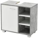 [en.casa] Waschbeckenunterschrank Narvik 56x60x31 cm Badezimmer, Badezimmerschränke, Waschbeckenunterschränke