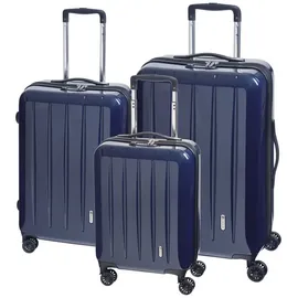 check.in London 2.0 Koffer-Set 3-tlg. carbon blau