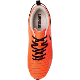 Camp David Herren, Moderner Sneaker im coolen Materialmix Speed orange, 41 - 41 EU