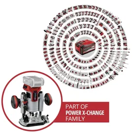 Einhell Professional Akku-Ober-/Kantenfräse TP-RO 18 Set Li BL Solo