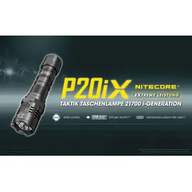 Nitecore P20iX LED-Taschenlampe, 4000 Lumen, wasserdicht, 141,5 mm
