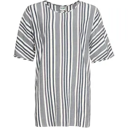 Viskose-Bluse, Streifen marine, 40/42