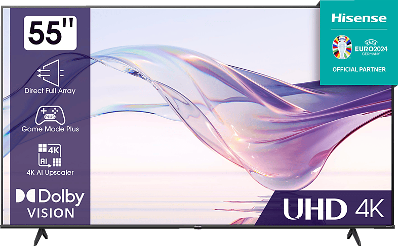 HISENSE 55A6K Smart TV (Flat, 55 Zoll / 139 cm, UHD 4K, SMART TV, VIDAA)