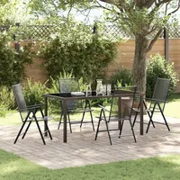 vidaXL 5-teiliges Garten-dining-set Anthrazitstahl Vidaxl 850739