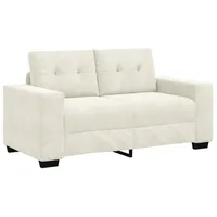 VidaXL Zweisitzer-Sofa Creme 120 cm Samt