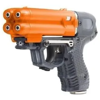 PIEXON Pfefferspraypistole JPX6 mit 4 Schuss Speedloader + Tierabwehrspray 40 ml Tierabwehrgerät