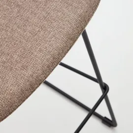 Kave Home 2er-Set Kave Home Barhocker Ziggy Stoff Braun