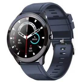 LEOTEC Wave BT 46,5 mm Kunststoffgehäuse Blau Sportarmband Blau M