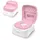 Ingenuity Prepare to Potty 3-in-1 System - Töpfchen, Aufsatz, Tritthocker, einfache Handhabung, für Kinder ab 18 Monaten (Rosa)