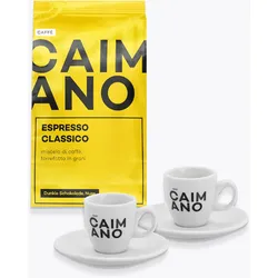 Caffè Caimano Espresso Classico 1kg & 2 Espressotassen zum Aktionspreis