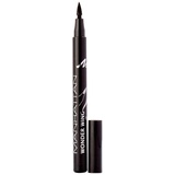 Manhattan Wonder Wing Eyeliner & Stamp, Schwarzer Stempel Eyeliner für einen Idealen symmetrischen Lidstrich, Farbe Black