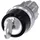 Siemens 3SU1050-4BL11-0AA0 Schlüsselschalter Metall, Hochglanz Schwarz