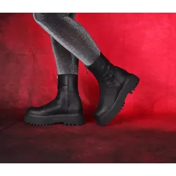 Lofina Stiefeletten schwarz 6070 Alea gasoline-nero Gr.42 - LOF 83