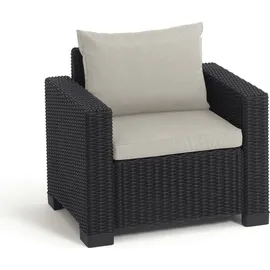 Allibert by Keter California Lounge Set 3-tlg. Anthrazit/Grau
