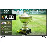 CHiQ U55QM8E 55 Zoll QLED TV, UHD 4K Smart TV, Google TV, WiFi, Bluetooth 5.0, DBX TV, Dolby Audio, Google Assistant, Chromecast, Triple Tuner, Netflix