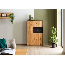 MASSIVMOEBEL24.DE Highboard 89 x 140 x 45 cm Wildeiche geölt / Beige