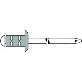 Gesipa Blindniete (Ø x L) 4 mm x 10 mm Aluminium/Edelstahl 100 Stück