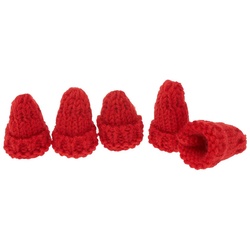 VBS Strickmütze Miniatur-Mützchen Rot 5 Stück rot