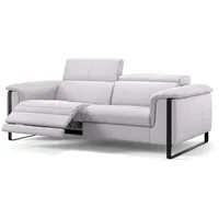 Sofanella 3-Sitzer Leder VIENNA, Relaxcouch, Designersofa, Designer Sofa, 3er Couch, Sofagarnitur weiß