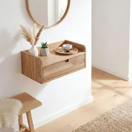FineBuy Hängeregal 45 x 30 cm Braun