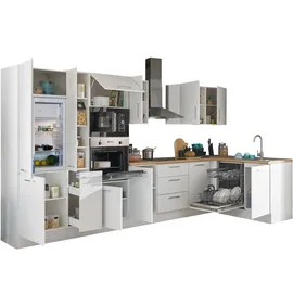BASIC by Balculina Winkelküche Turin L-Form 370 cm weiß