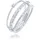 Elli Ring 925 Silber Ring Set mit Kristallen von SwarovskiSchmuck Gr.: 64