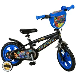 Kinderfahrrad Batman für Jungen 12 Zoll Kinderrad in Schwarz Fahrrad