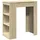 vidaXL Bartisch mit Regal 95 x 47 x 103,5 cm Braun