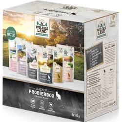 WILDES LAND Katze 100gx8 Probierbox Pouch