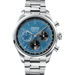 Union Glashütte Belisar Chronograph Speedster Limited Edition 2023 D009.427.11.052.09 - blau,hellblau,schwarz,silber - 44mm