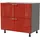 Feldmann-Küchen Schubladenschrank Brerra 90 x 50 x 82 cm Grau