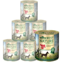 Dehner Best Nature Nassfutter Rind Pute 6 x 800 g