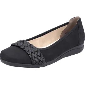 Rieker Damen Ballerinas L9358-00 schwarz Gr. 36