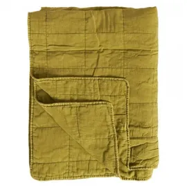 ib laursen Klassischer Quilt aus Baumwolle, in grün | Gr.: onesize