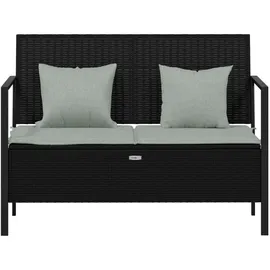 vidaXL Gartenbank 59 x 83 x 110 cm Schwarz