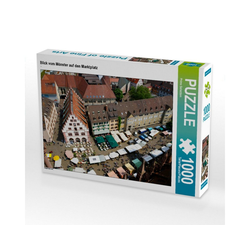 CALVENDO Puzzle CALVENDO Puzzle Blick vom Münster auf den Marktpla, 1000 Puzzleteile