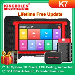 Lebenslanges kostenloses Update KINGBOLEN K7 ALLES System Deutsche Autodiagnosewerkzeuge ECU-Codierung Aktiver Test 28 Setzt OBD-Scanner PK LAUNCH X431 CRP919E BT