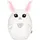 squishbrubies Hazel der Hase 35 cm Weiß/Silber/Rosa