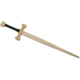 Bestsaller 1005 - Zweihand-Schwert Bärenschlag, 107cm, Holz-Schwert, Griff mit grünem Kunstleder umwickelt